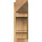 Ekena Millwork Balboa Rough Sawn Arts and Crafts Outlooker, Western Red Cedar, 8"W x 18"D x 22"H OUT08X18X22BOA03RWR - alternate 2